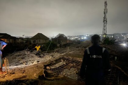 Lagos building collapses in Aboru