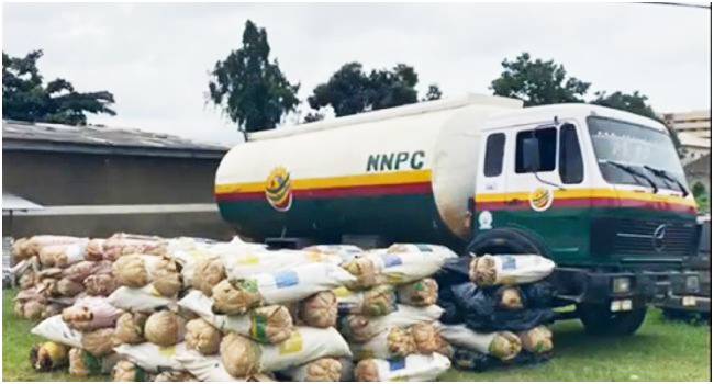 NDLEA intercepts NNPC Ltd truck with cannabis