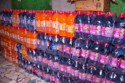 Fake fruit juice recovered from the factory