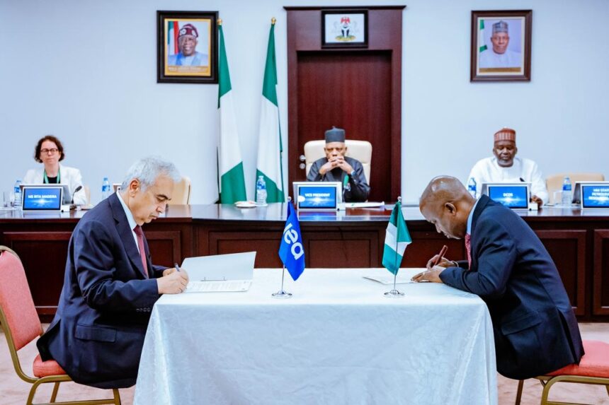 Nigeria and the International Energy Agency (@IEA) have signed an agreement for a Joint Work Programme to strengthen strategic partnership in the development of data for energy policy and investment across the value chain for economic growth and energy security.