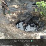 The Nigerian Navy has uncovered about 182,000 litres of suspected stolen crude oil hidden in eight dugout pits at Bethel Creeks in Ogu, Rivers State.