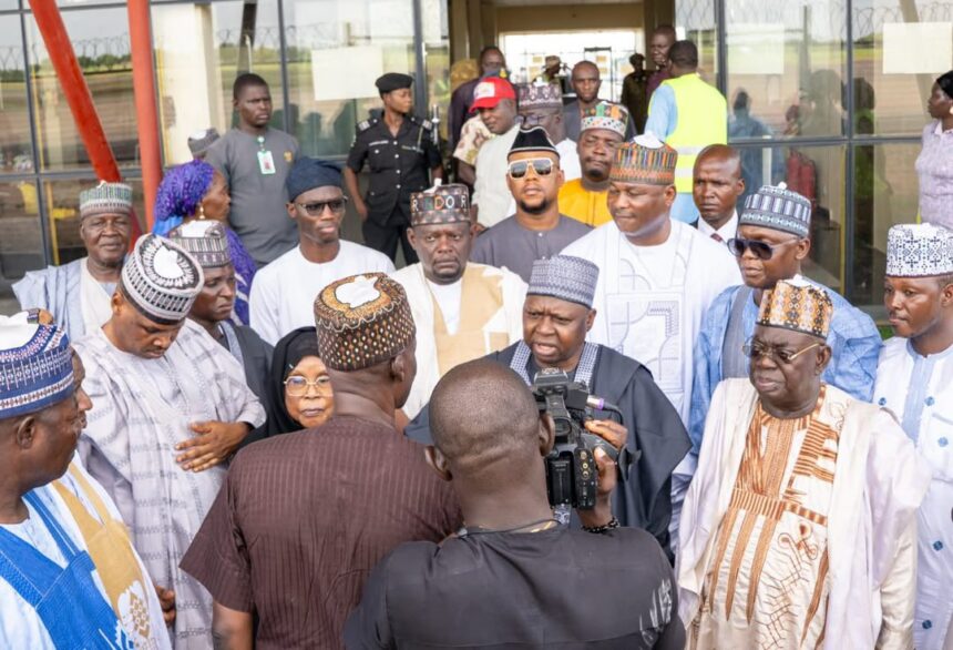 PDP Pays Condolence Visit to Tukur’s Family, Lamido And Governor Fintiri