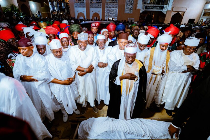 Shettima Attends Funeral Of Emir Of Gumel, Says His Death Is A Huge Loss To Our Nation, Traditional Institution