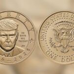 Donald Trump's portrait has made its way on to a US coin, the latest move by the president to put his personal stamp on American institutions.