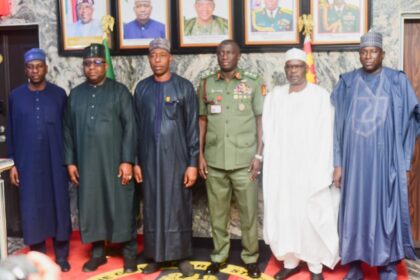 Borno State Governor, Professor Babagana Umara Zulum, on Tuesday visited the Chief of Army Staff, Lieutenant General Waidi Shaibu, at the Army Headquarters in Abuja.