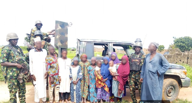 Military troops kill terrorists rescue kidnapped victims
